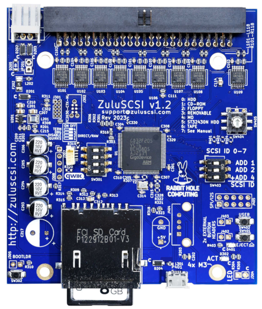 ZuluSCSI A Hardware SCSI HDD CD ROM Emulator